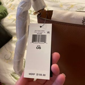 Ralph Lauren Leather Over the Shoulder Bag New with Tags